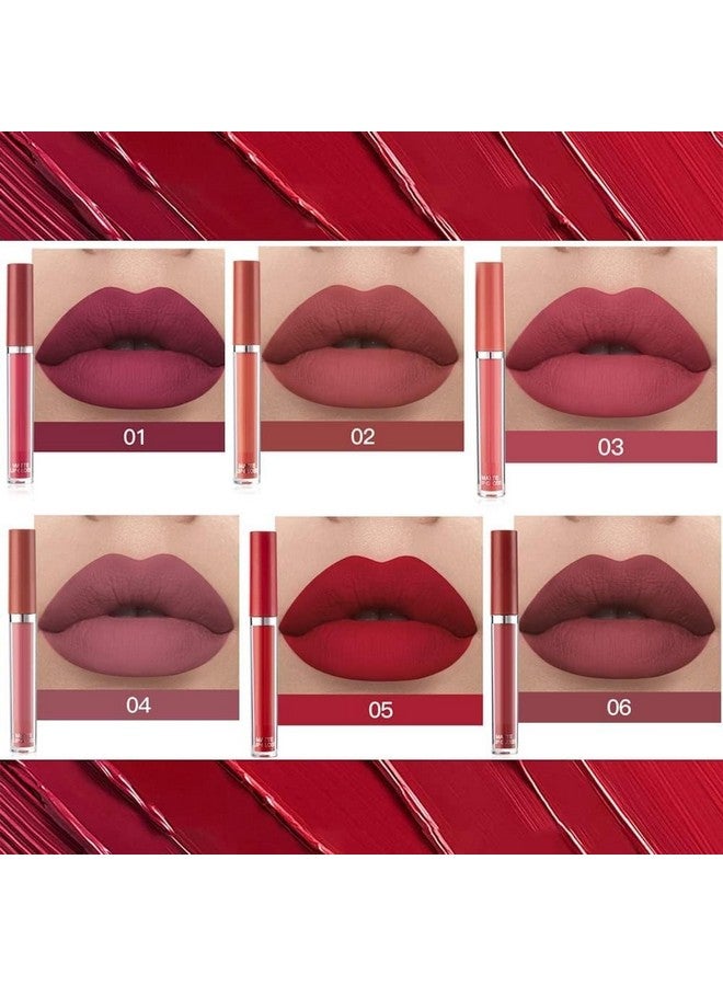 HUDACRUSH Huda Crush Beauty Ultra Smooth Velvet Finish Book Style Liquid Matte Lipstick Gift Set For Girl'S & Women - Waterproof | Long-Lasting | Non - Transfer (Pack Of 6 Pieces, 3Ml Each) - Image 1