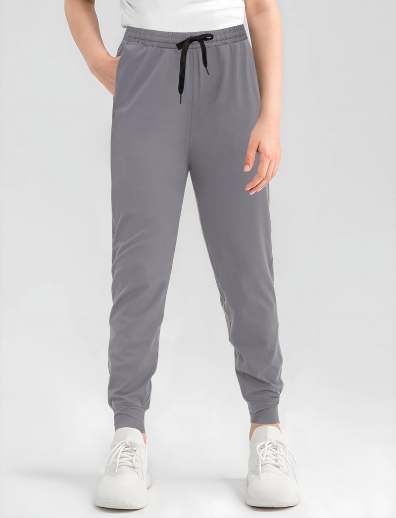 VOGRYE 3 Pack: Girls' Dry-Fit Jogger Sweatpants Soft Active Athletic Kids Joggers with Pockets & Drawstring - Image 4