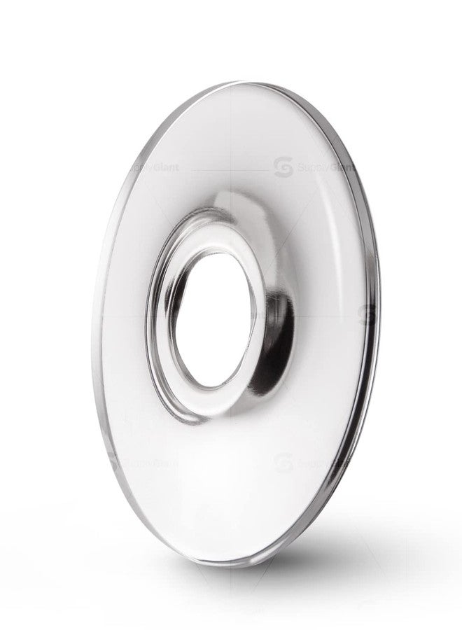 SUPPLYGIANT لوحة حماية حافة IPS Sure Grip مقاس 3/8 بوصة من Supply Giant F-25350-25 لأنابيب الفولاذ، سطحية، كروم (عبوة من 25 قطعة) - Image 3