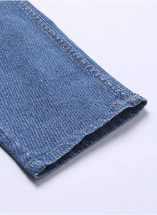 Dennis Lingo Slim Fit Mid-Rise Stretchable Jeans by Styli