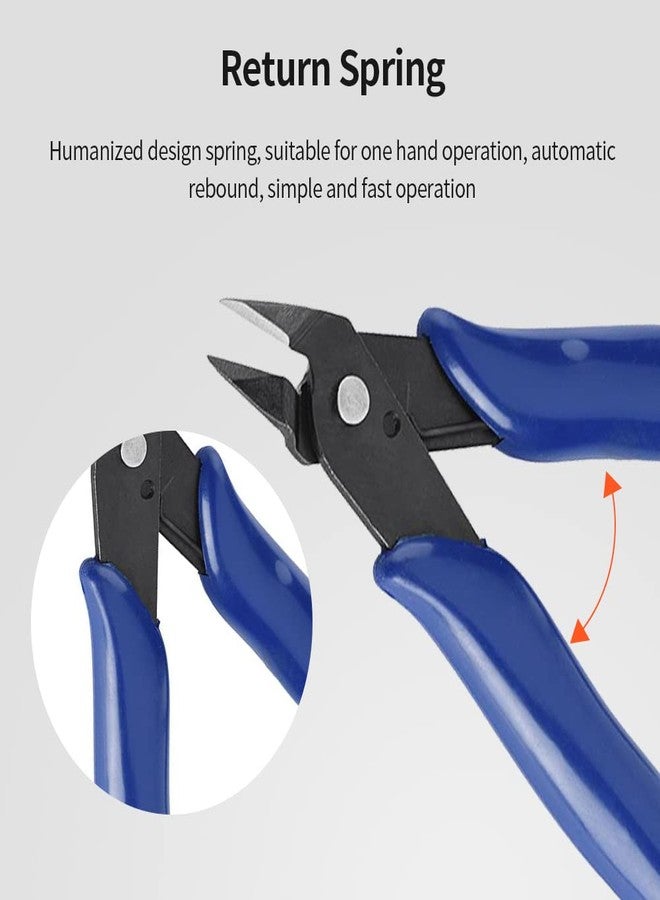Zopsc Side Cutting Nippers, Wire Cutters for Jewelry Making, Precision Wire Snips with High Speed Tol Steel, Ergonomics Wire Cutter Snips for Electronics Industry/Jewelry Processing/Model Making - Image 2