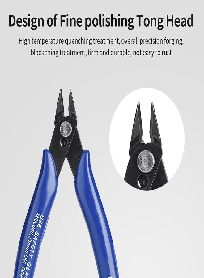 Zopsc Side Cutting Nippers, Wire Cutters for Jewelry Making, Precision Wire Snips with High Speed Tol Steel, Ergonomics Wire Cutter Snips for Electronics Industry/Jewelry Processing/Model Making - Image 5