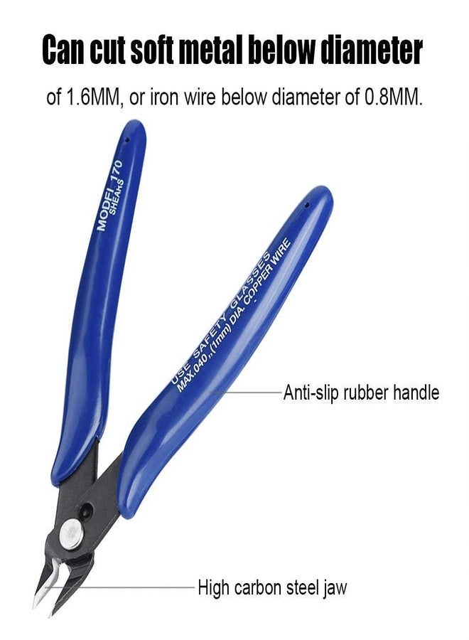 Zopsc Side Cutting Nippers, Wire Cutters for Jewelry Making, Precision Wire Snips with High Speed Tol Steel, Ergonomics Wire Cutter Snips for Electronics Industry/Jewelry Processing/Model Making - Image 4