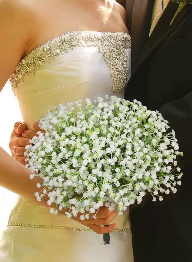 LuckSa 12PCS Artificial Gypsophila Baby Breath Flowers 30centimeter  Bride's bouquet - Image 2