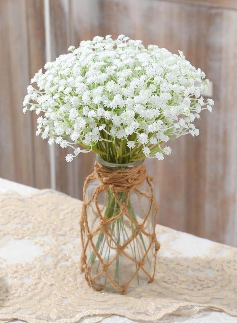 LuckSa 12PCS Artificial Gypsophila Baby Breath Flowers 30centimeter  Bride's bouquet - Image 4