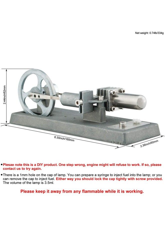 DjuiinoStar Hot Air Stirling Engine Assembly Kit: Spend 30 Minutes To Build Your Own Stirling Engine - Image 3