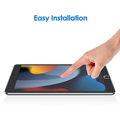 Jetech حماية شاشة JETech لجهاز iPad (10.2 بوصة، موديل 2021/2020/2019، الجيل 9/8/7)، فيلم زجاج مقسى، عبوة واحدة - Image 5