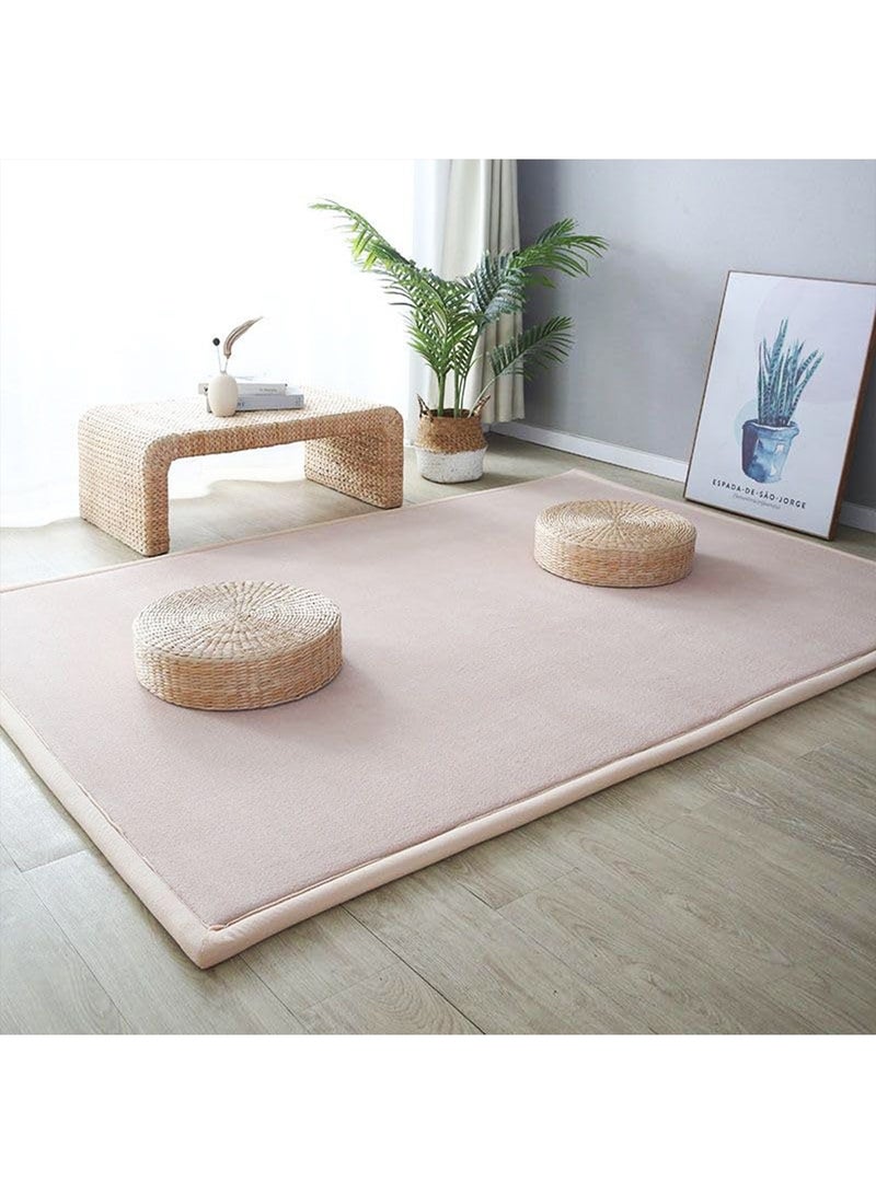 ليموس سجادة لعب كبيرة الحجم بسمك 2 سم من المخمل المرجاني الناعم القابل للغسل في غرف النوم سجادة ناعمة مضادة للانزلاق - Image 4