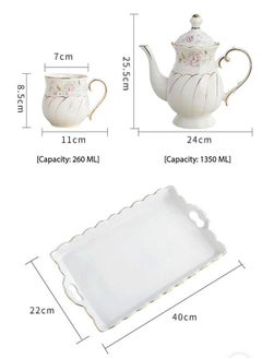 Household Modern European Style Ceramic Afternoon Tea Teapot Cups Coffee Tea Set With Tray - pzsku/ZD401CB42DC421BBF4FCFZ/45/_/1688365360/b63052d2-3df3-4cfd-a32c-08d3341d1768