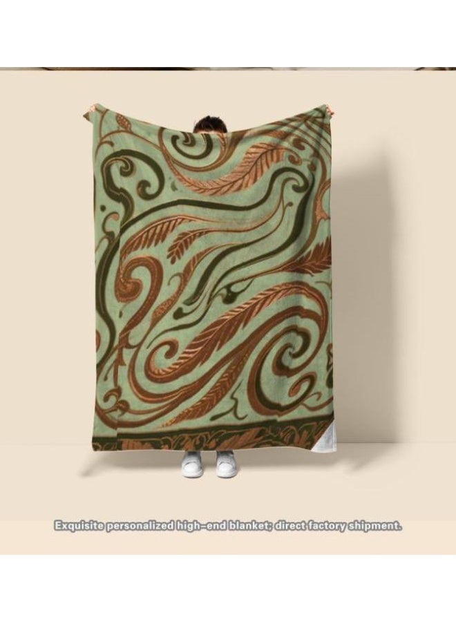 general Traditional flannel thin blanket (warm and comfortable, suitable for sleeping, playing games, dust removal and sandproof) 150cm*200cm - 33 - Image 1