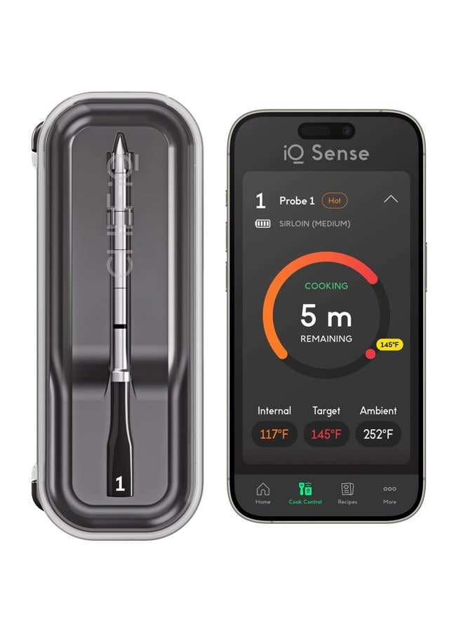 CHEF iQ Sense [2025 Model] | Smart Wireless Meat Thermometer | Ultra-Thin Probe | WiFi Unlimited Range | 1000°F Heat Safe | 5 Sensors | BBQ, Grill, Oven, Smoker, Air Fryer | Gen3 - Image 1