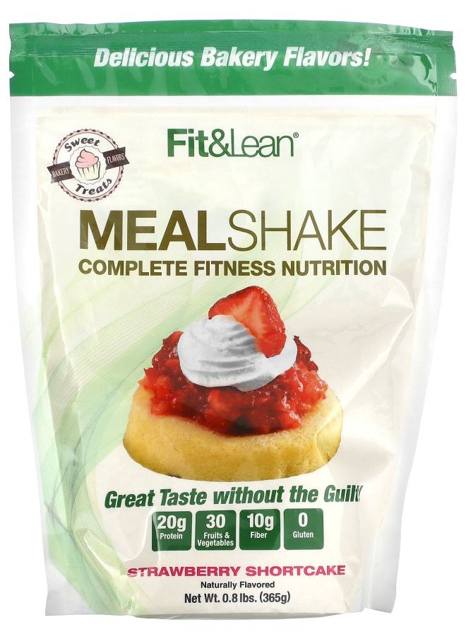 Fit & Lean - Meal Shake Complete Fitness Nutrition Strawberry Shortcake 0.8 lbs (365 g) - Image 1