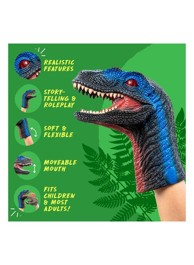 Dino Dinosaur Hand Puppet Toy Gift for Kids fun time play game - Image 2