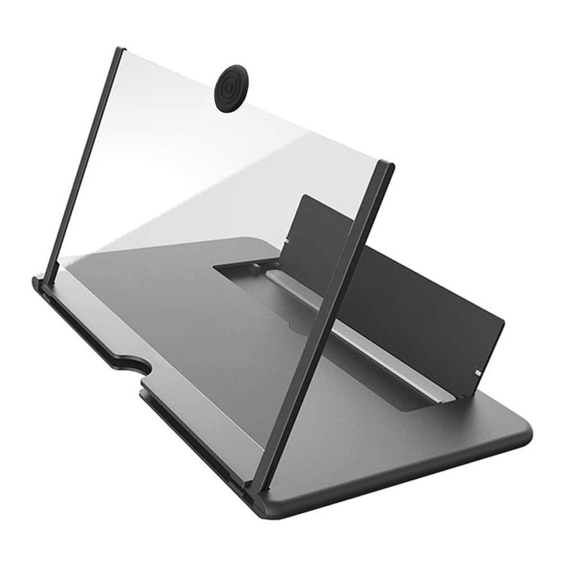 Geniuss Presents 85 Inches HD Mobile Screen Magnifier SM11 3D Smart Phone Movies Video Amplifier with Foldable Holder Stand Supports All Smartphones Black  - Image 1