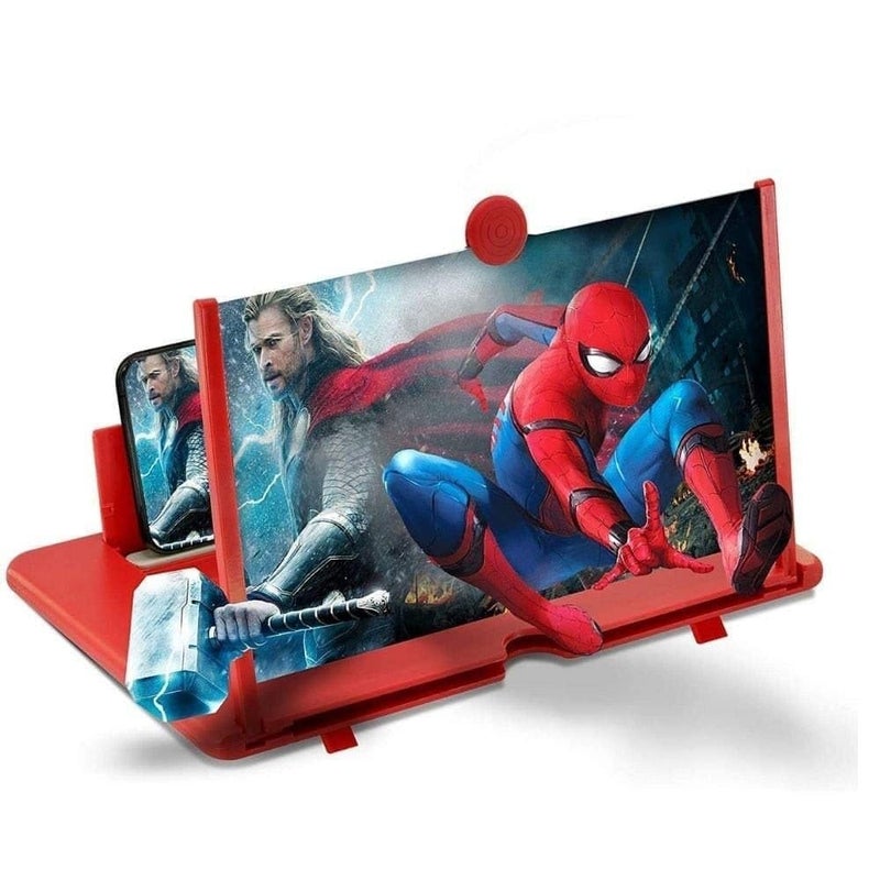 Geniuss Presents 85 Inches HD Mobile Screen Magnifier SM11 3D Smart Phone Movies Video Amplifier with Foldable Holder Stand Supports All Smartphones Black  - Image 3