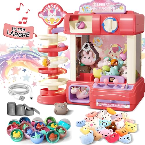 ROHSCE Mini Claw Machine for Kids Arcade Game Toy for Ages 813 Candy Vending Toys for Girls and Boys Electronic Claw Game Machine for Party with Lights Sound Christmas Birthday Gifts for Ages 4 - Image 1