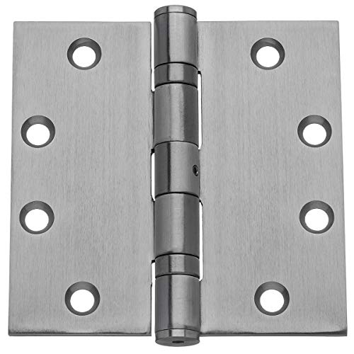 Dynasty Hardware Door Hinges, Heavy Duty 4.5x4.5 Full Mortise Ball Bearing Design for a Smooth Quiet Swing, Ideal for Commercial or Heavy Doors, Non-Removable Pin, Stainless Steel Finish, 3-Pack - Image 5