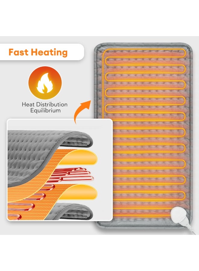 BlueFire Home Use Electric Heated Pad for Back Pain Relief & Menstrual Cramps – 9 Levels Adjustable Temperature, Abdominal & Lumbar Massage Cushion, Soothing Heat Therapy for Relaxation and Muscle Comfort - Image 4