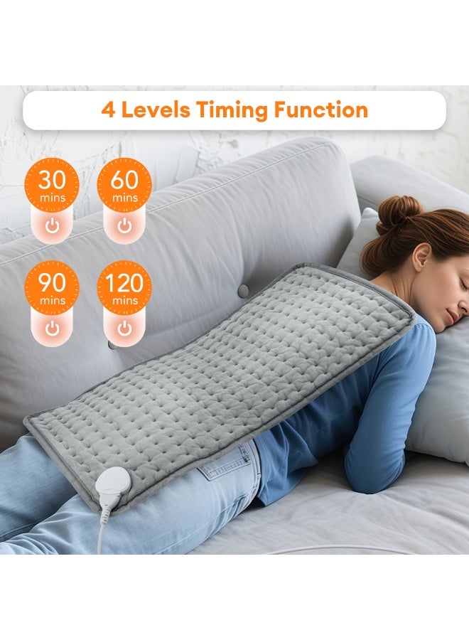 BlueFire Home Use Electric Heated Pad for Back Pain Relief & Menstrual Cramps – 9 Levels Adjustable Temperature, Abdominal & Lumbar Massage Cushion, Soothing Heat Therapy for Relaxation and Muscle Comfort - Image 3