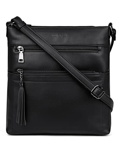 MASINTOR Crossbody Purses for Women, Multi Pocket Casual Crossbody Bag, Adjustable Strap Shoulder Bag with Tassel - Image 1