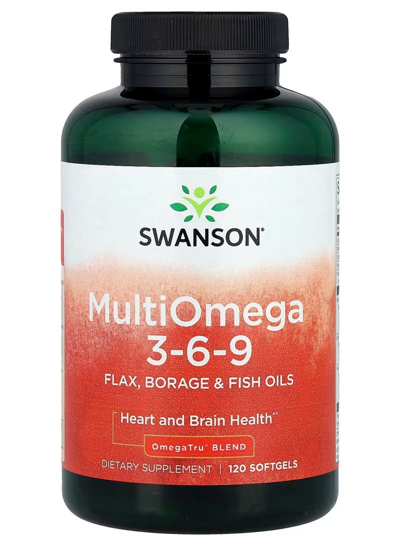 Swanson, MultiOmega 3-6-9, 120 Softgels