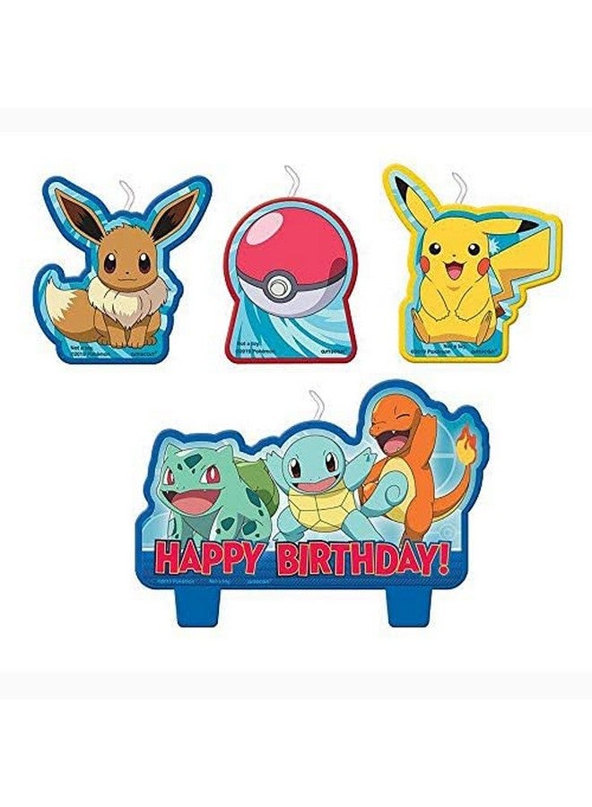 Amscan Pokemon Birthday Character Candle Set - 4 pcs, 172408 - Image 2