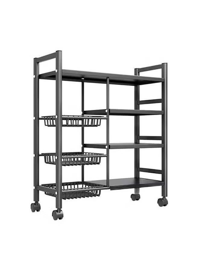 Kitchen Racks Floor-to-ceiling Multi-layer Vegetable Household Multi-function Pot Rack Microwave Oven Storage Rack Kitchen Cabinet Storage Rack - Image 1