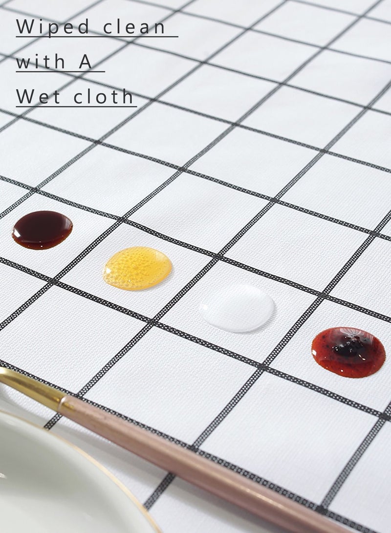 Merry Moments Tablecloths Picnic Mat Desk Mat Tablecloths Table Covers Picnic Blanket Beach Blanket for Dining Outdoor Camping Waterproof and Oil-proof Cotton and Linen  140X180 cm Type A  - Image 4