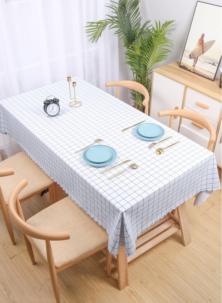 Merry Moments Tablecloths Picnic Mat Desk Mat Tablecloths Table Covers Picnic Blanket Beach Blanket for Dining Outdoor Camping Waterproof and Oil-proof Cotton and Linen  140X180 cm Type A  - Image 1