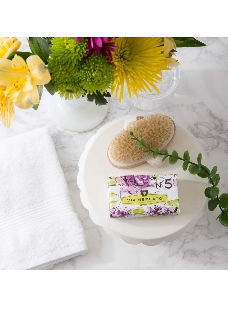 Via Mercato Italian Soap Bar (200 g), No. 5 - Waterlily & Sandalwood  - Image 3