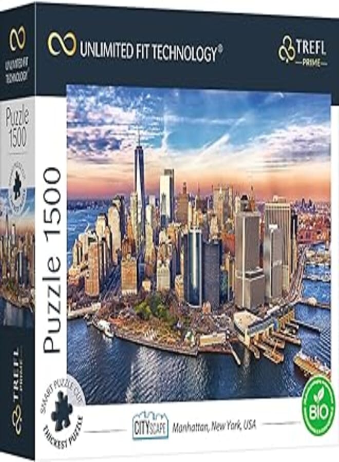 Trefl Prime 1500 Pieces Puzzle Cityscape Manhattan, New York, USA