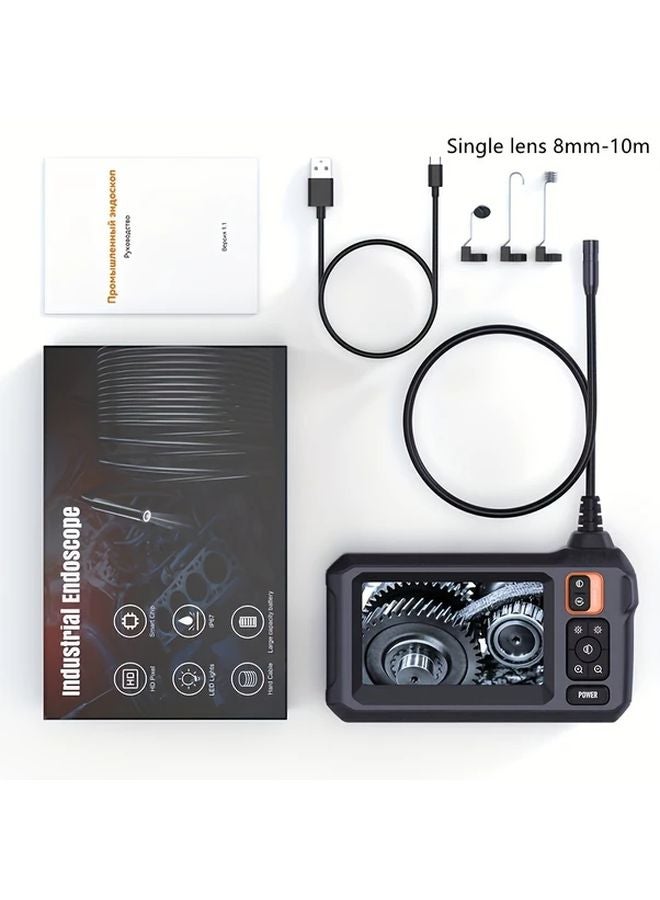 4.3 Inch HD Endoscope Camera 8mm Dual Lens 2000mAh Battery For Auto Repair Plumbing - Image 1