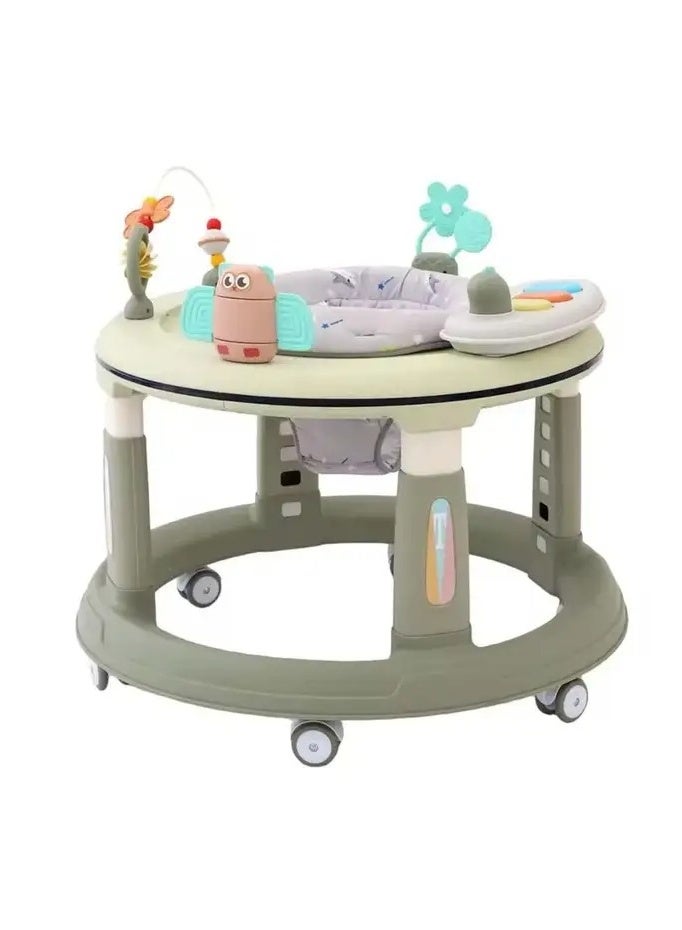 Circular baby walker with interactive toys comfortable and safe design - Image 2
