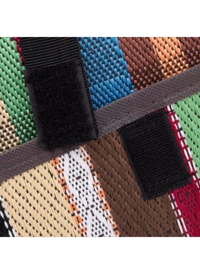 GO2CAMPS Alsaqer Foldable Camping Mat (3x3 Mtr) Outdoor Picnic Rug Water Proof | Travel Mat | Sadu Mat | Majlis Mat | Outdoor Camping Mat | Camping Carpet | Beach Mat | Sadu Carpet | Picnic Mat Multicolour  - Image 3