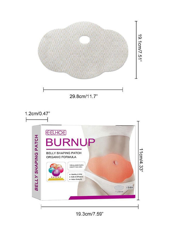 Belly Shaping Patch - Belly Shaping Patch - Belly Shaping Patch - Firming and Shaping Contouring Patch Slimming Body Wrap - Belly Fat Burner - 5 Pieces