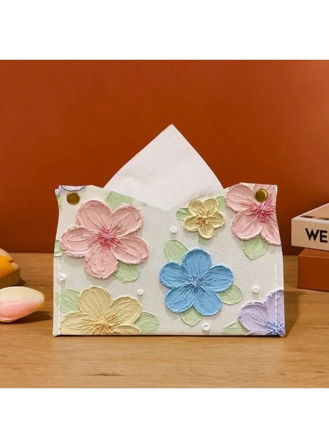 3D Floral Tissue Box – Elegant Design Suitable for Home, Office, Cafes, or Car Use to Add a Soft Decorative Touch - Image 3