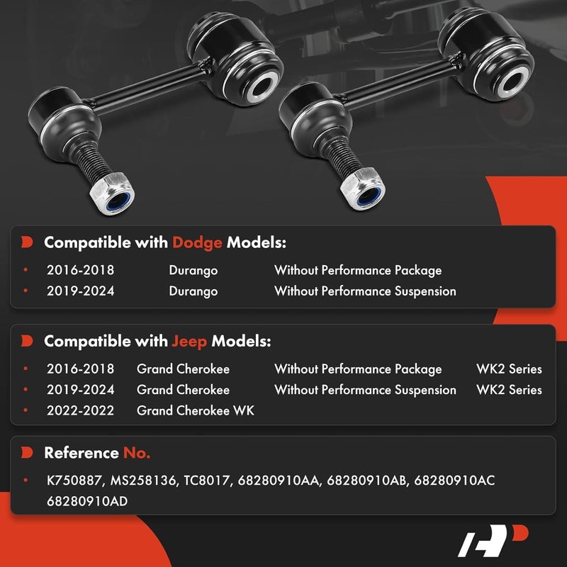 A-Premium Front Sway Bar Links for Jeep and Dodge - Image 2
