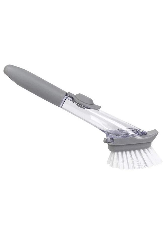 Soap Dispensing Dish Brush Versatile Long Handle Hydraulic Design Soap Dish Scrubber Brush for Home Kitchen