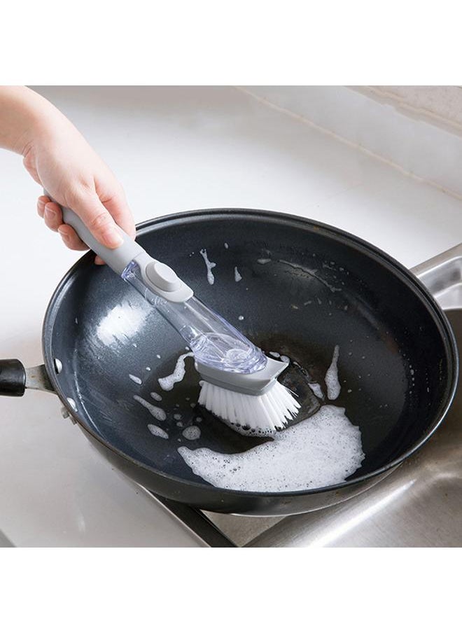 Soap Dispensing Dish Brush Versatile Long Handle Hydraulic Design Soap Dish Scrubber Brush for Home Kitchen