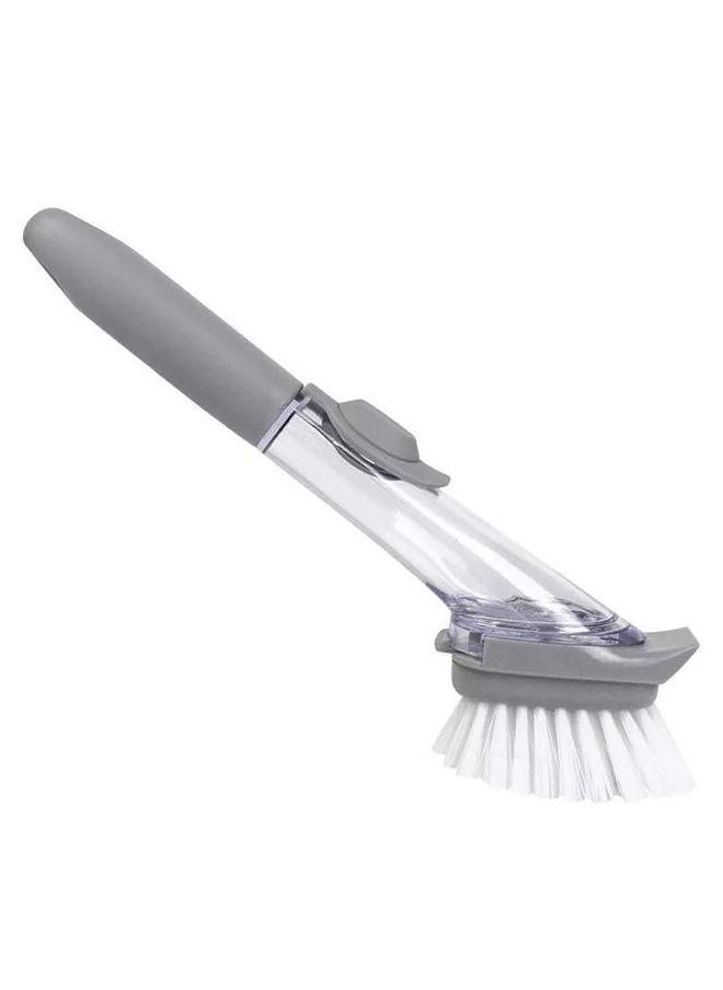 Soap Dispensing Dish Brush Versatile Long Handle Hydraulic Design Soap Dish Scrubber Brush for Home Kitchen