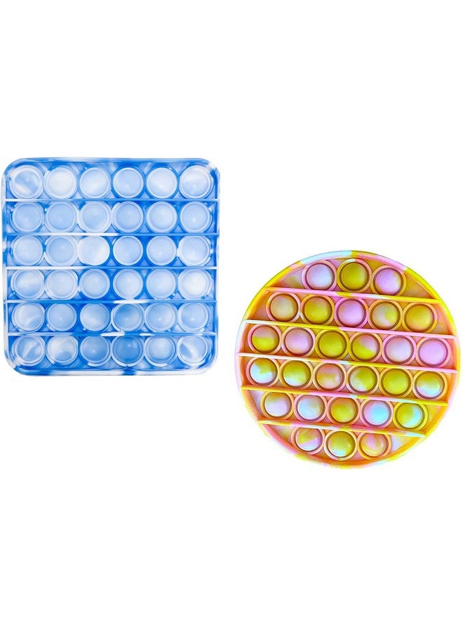فنبلاست لعبة Pop It من FunBlast، لعبة Pop It للأطفال، لعبة Pop It، ألعاب Pop It للأطفال، لعبة Pop It Fidget، لعبة Pop It كبيرة ومربعة ودائرية، لعبة Pop It للبنات، لعبة Pop It للأولاد، ألعاب تخفيف التوتر (عبوة من قطعتين) - Image 2