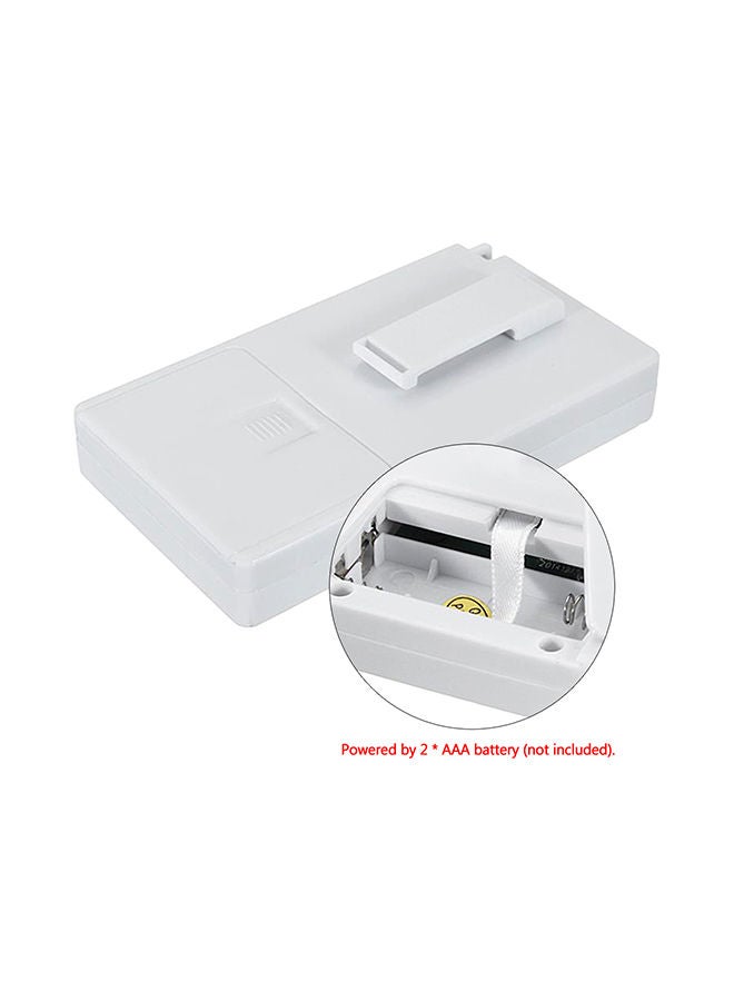 FM Stereo Radio Receiver LCD Display With Headphone V392 White/Blue - Image 4