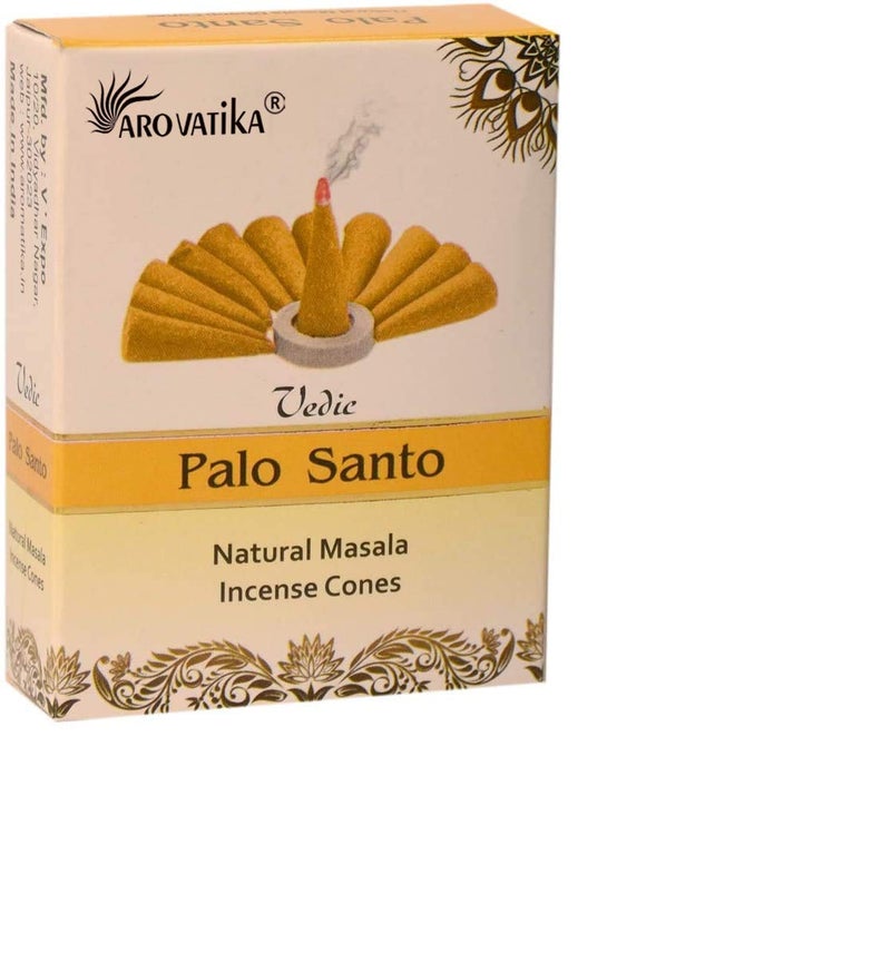 آرو فاتيكا Aro Vatika Vedic Palo Santo Natural Masala 120 البخور في حزمة من 12 صندوقًا | البيئة الصديقة dhoop | أفضل للصلاة ريكي التأمل والاسترخاء | وقت الحرق- 25 دقيقة - Image 1
