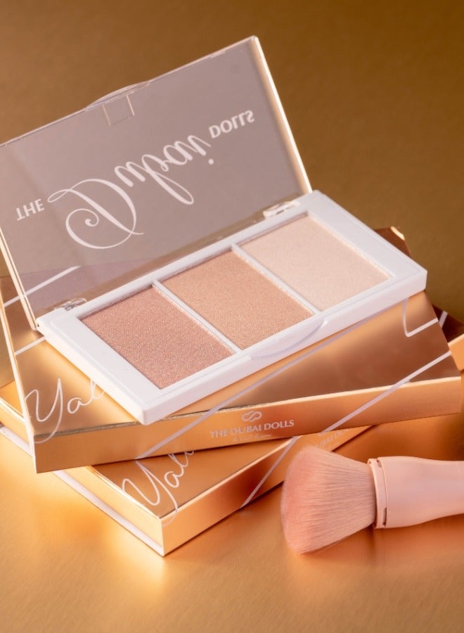 دبي دولز هايلايتر يلا الترا فاين للتوهج اللامع مع أصباغ حريرية لإطلالة شيمر تدوم طويلاً | مناسب لجميع درجات البشرة - Image 1