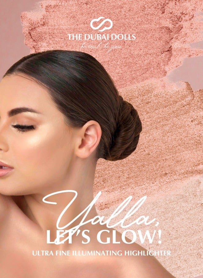 دبي دولز هايلايتر يلا الترا فاين للتوهج اللامع مع أصباغ حريرية لإطلالة شيمر تدوم طويلاً | مناسب لجميع درجات البشرة - Image 2