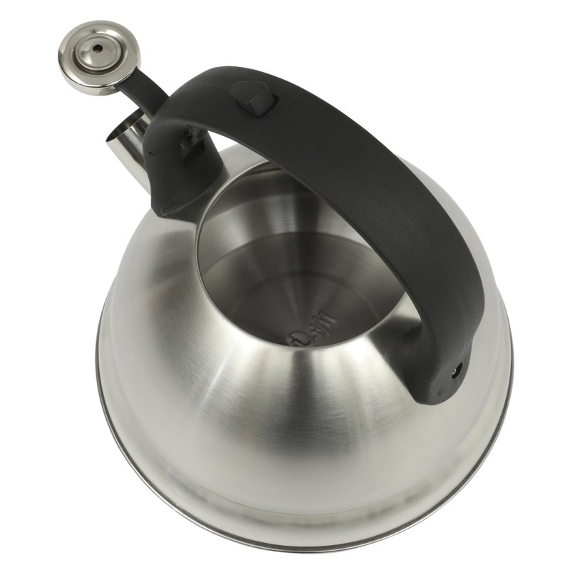 Mr. Coffee Armidale 2.5QT Whistling Tea Kettle, Large Brushed Stainless Steel Kettle for Stovetop, Durable Fast-Boil Tea Pot - Image 5