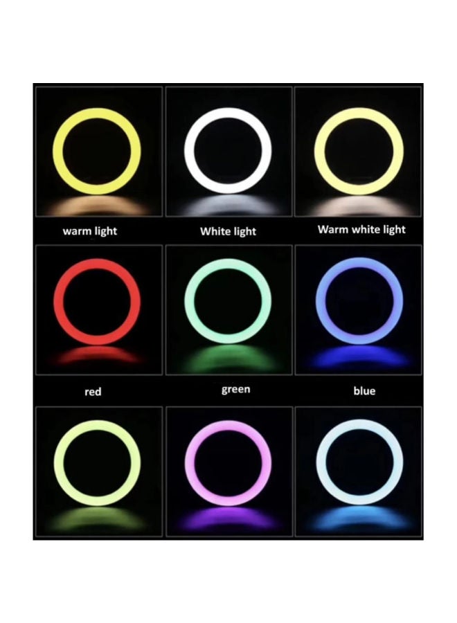 SHOPI 18inch MJ45 RGB LED Ring Light with Multi Color Mode Dimmable Lighting Kit with Stand for Camera Photo Studio LED Lighting Portrait YouTube Video Shooting  - Image 3