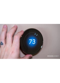 Nest Google Nest 4th Gen Smart Learning Thermostat with Temperature Sensor (Obsidian)  - Image 3