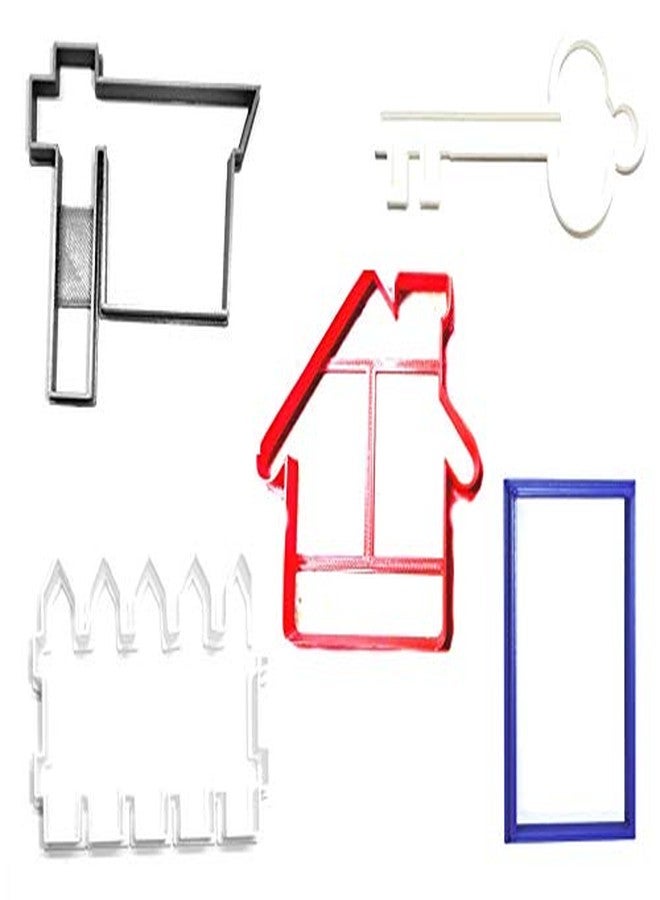 YNGLLC HOUSEWARMING NEW HOME REAL ESTATE REALTOR SET OF 5 COOKIE CUTTERS MADE IN USA PR1360 - Image 1
