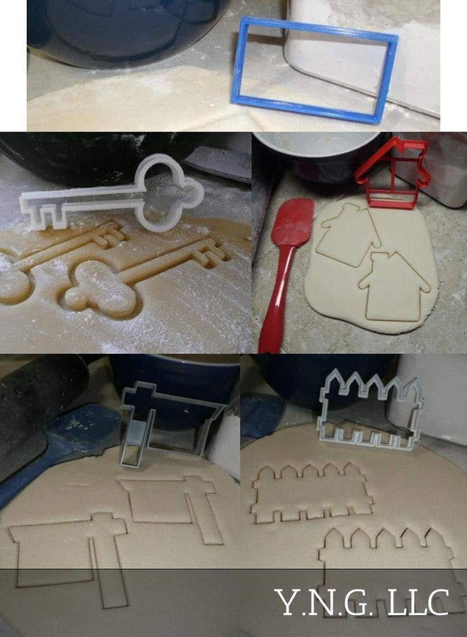YNGLLC HOUSEWARMING NEW HOME REAL ESTATE REALTOR SET OF 5 COOKIE CUTTERS MADE IN USA PR1360 - Image 2